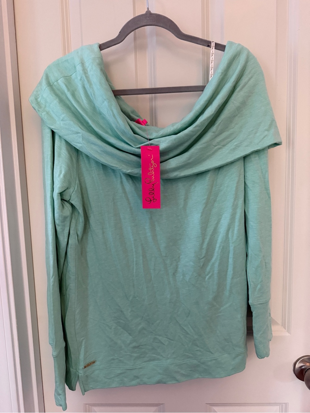 NWT Lilly Pulitzer Mint Green Off The Shoulder Top